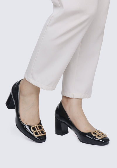 Phyllis Comfy Heels In Black