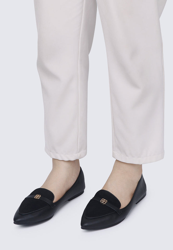 Choco Souffl¨¦ Comfy Loafers In Black