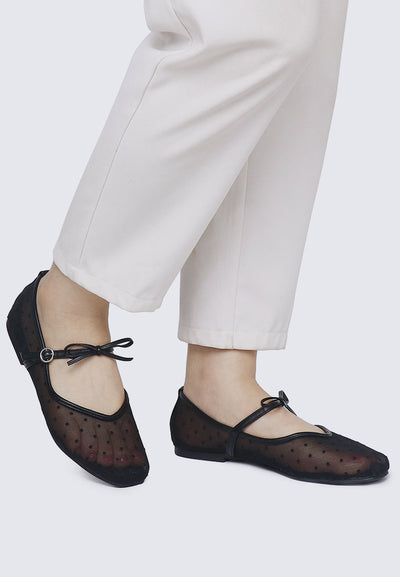 Lilou Comfy Ballerina In Black