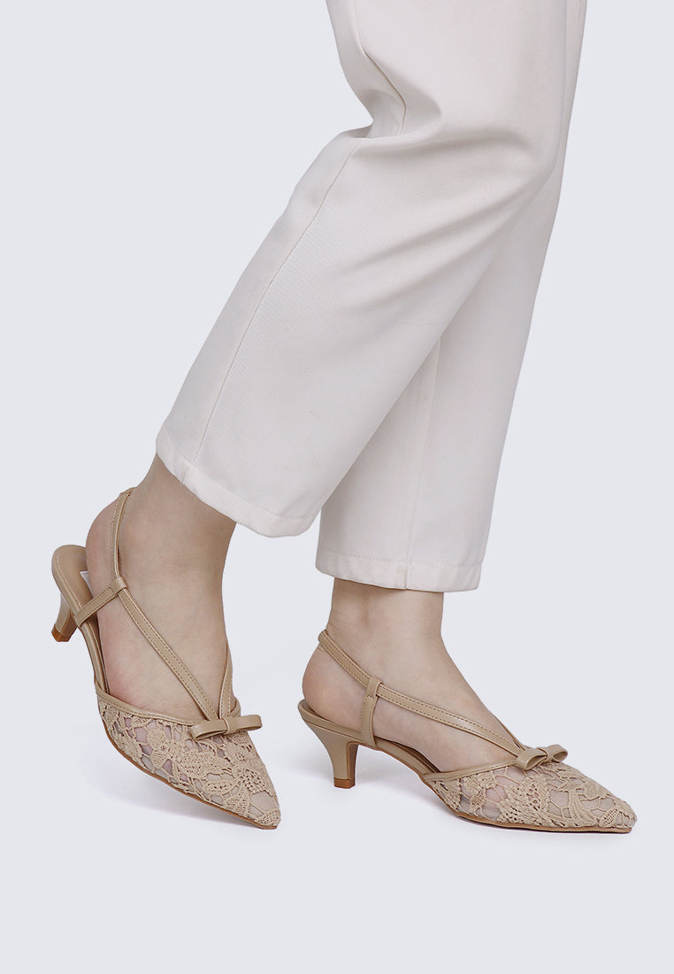 Colette Comfy Heels In Nude