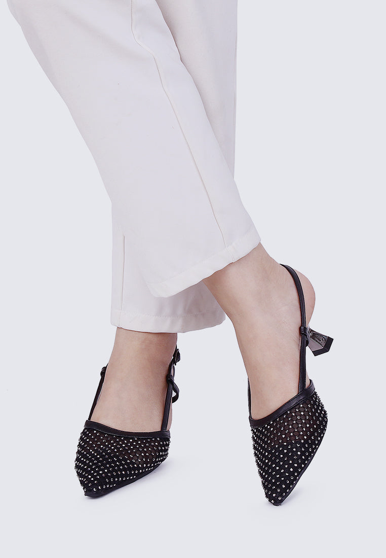 Gwen Comfy Heels In Black