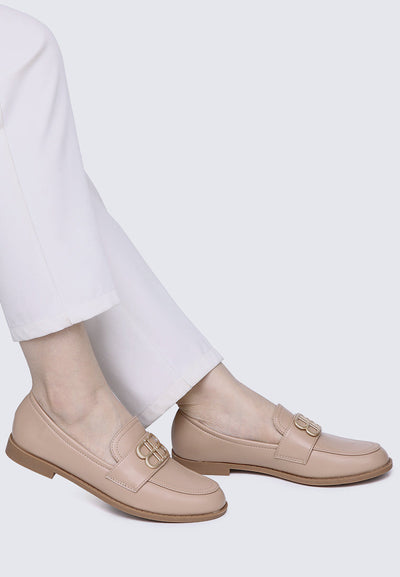 Minetta Comfy Loafers In Nude