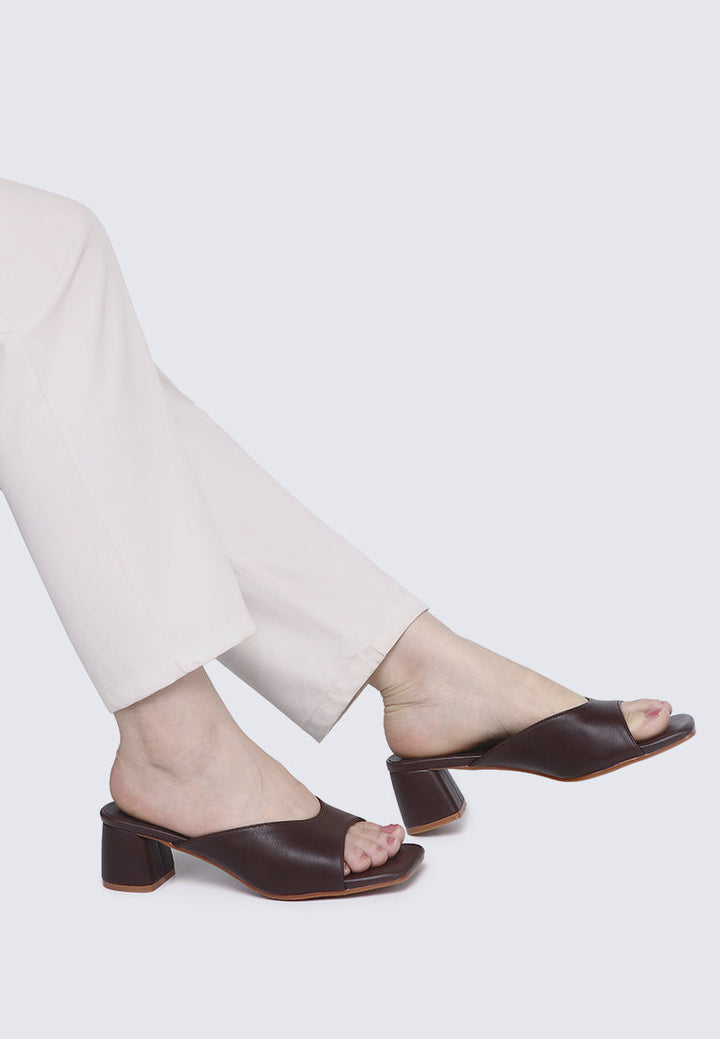 Nami Ultra WideFit Comfy Heels In Espresso