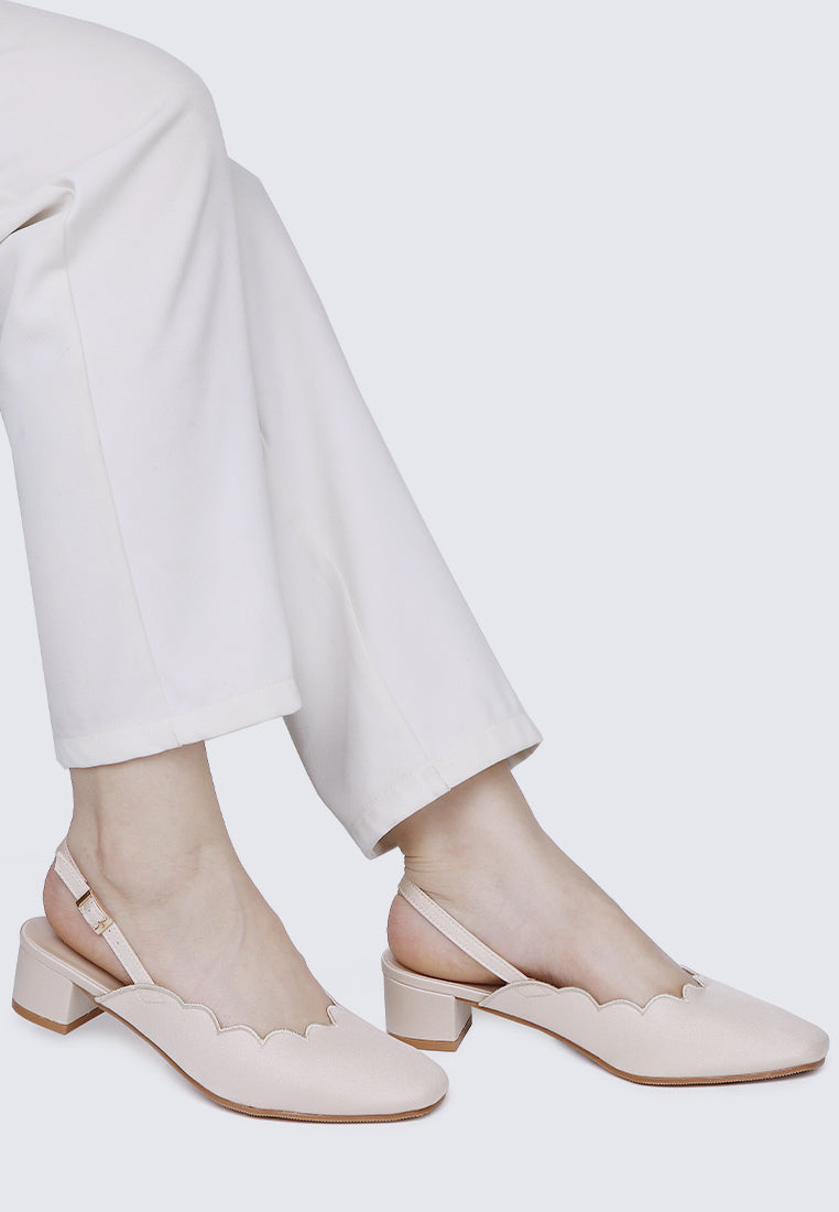 Lizzy Comfy Heels In Nude