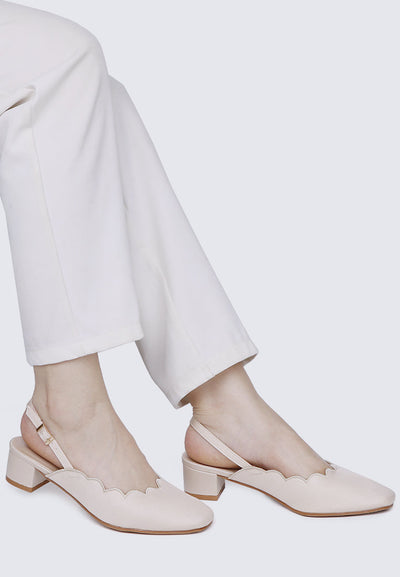 Lizzy Comfy Heels In Nude