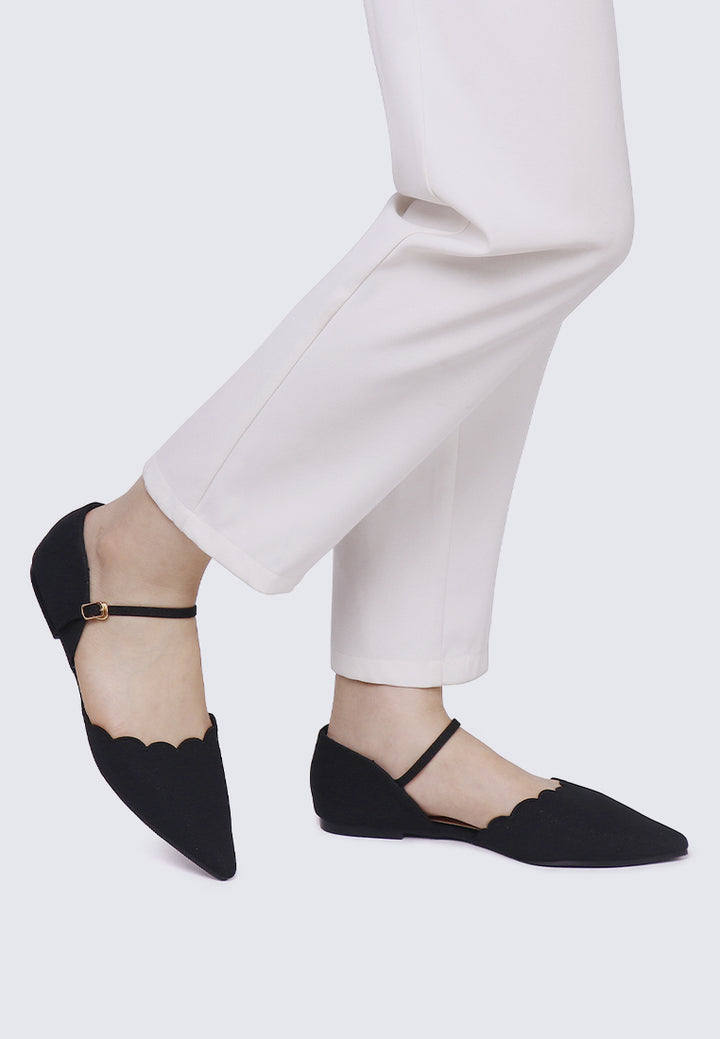 Azzurra Comfy Ballerina In Black