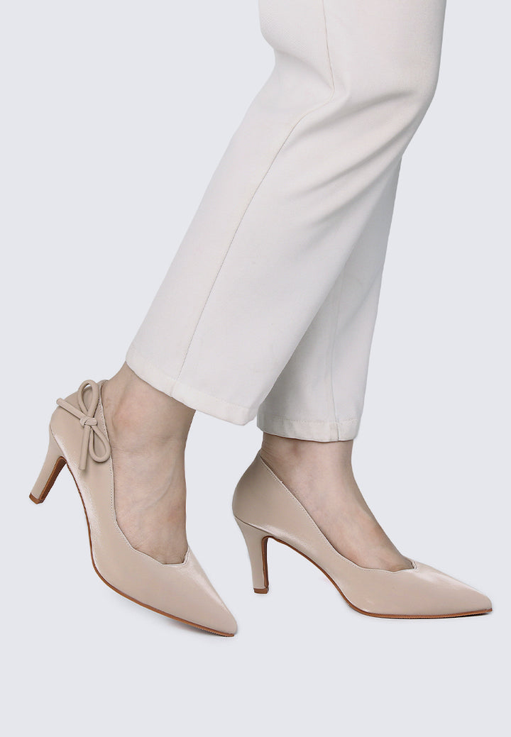 Misha Comfy Heels In Nude