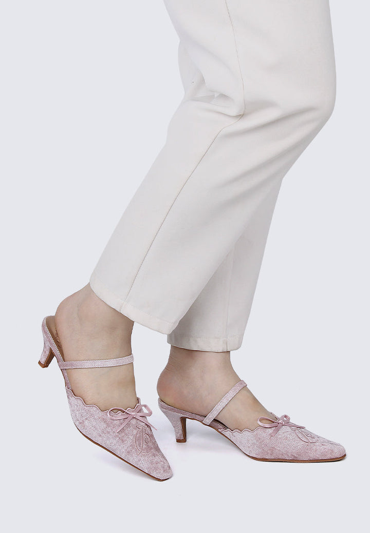 Lisbeth Comfy Heels In Pink
