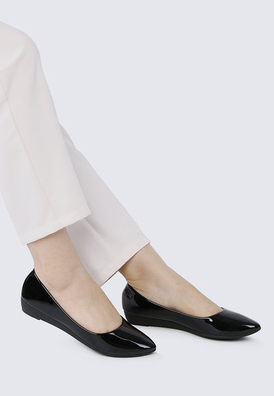 Lunna Comfy Ballerina In Black