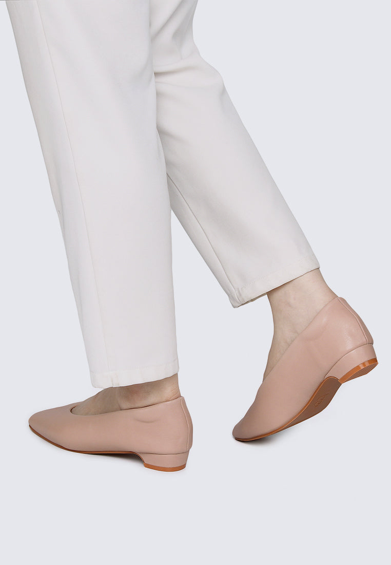 Priscilla Comfy Heels In Nude Pink