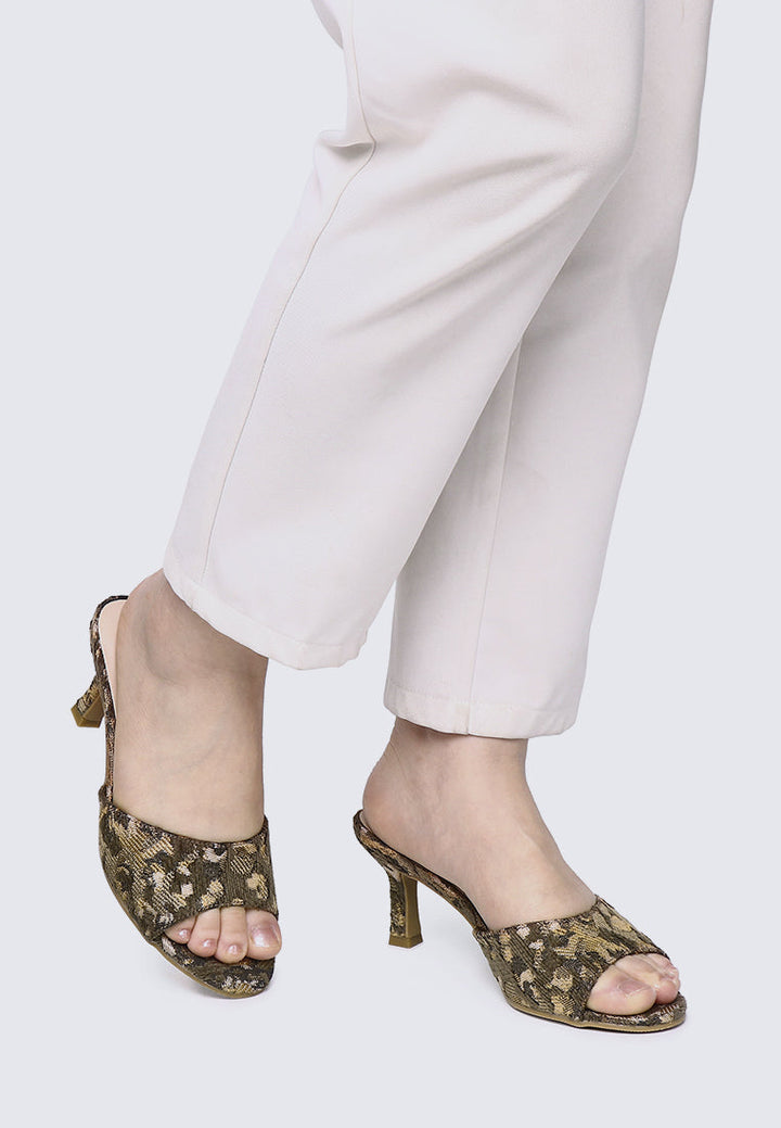 Aristea Comfy Heels In Coffee