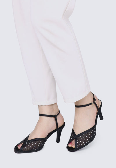 Ravenna Comfy Heels In Black