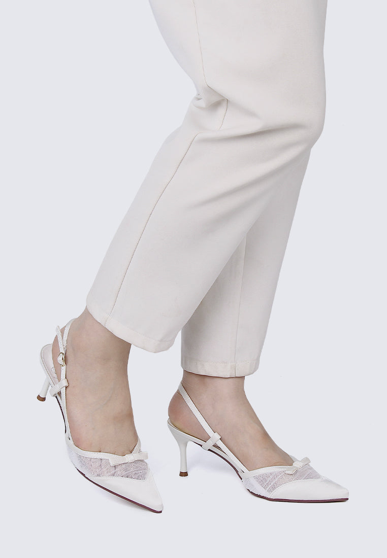 Ottilie Comfy Heels In White