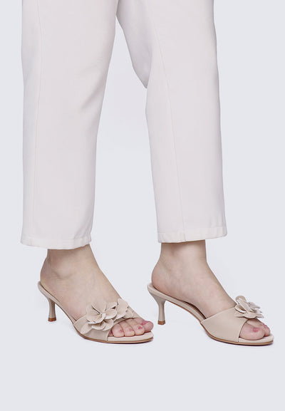 Anneliese Comfy Heels In Nude