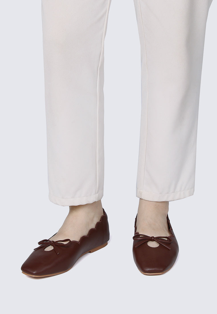 Clarimond Comfy Ballerina In Espresso