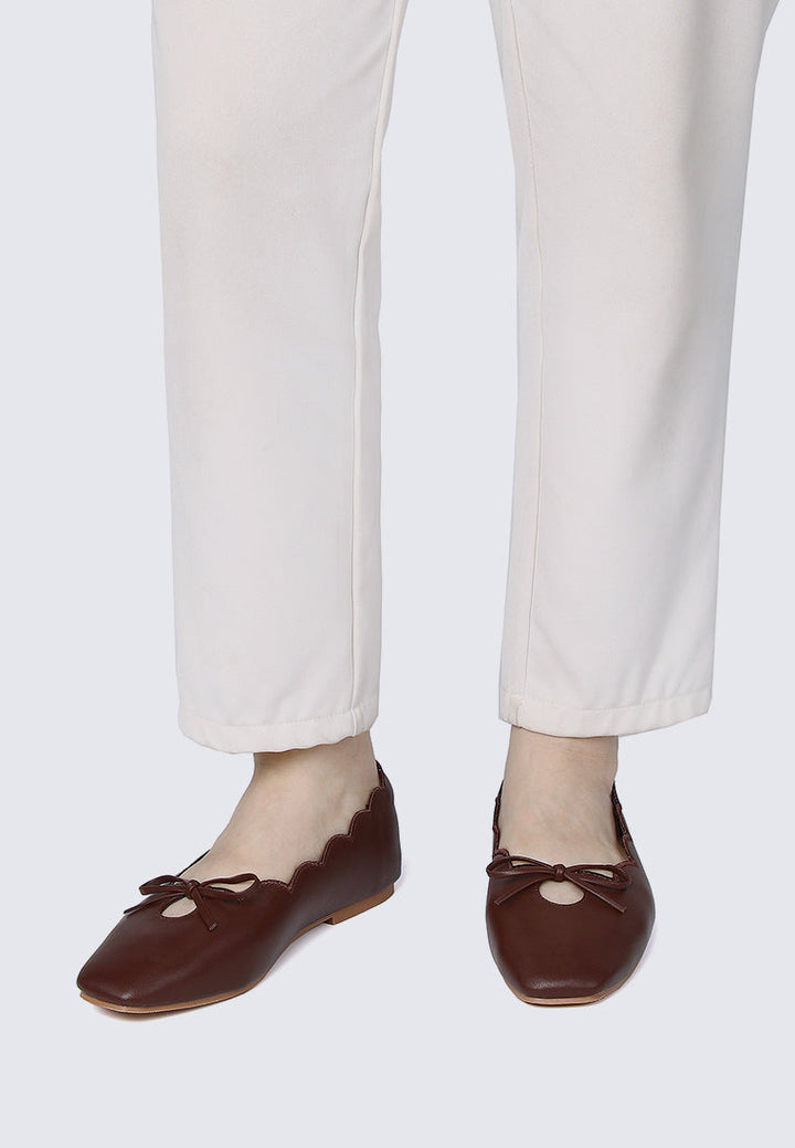 Clarimond Comfy Ballerina In Espresso