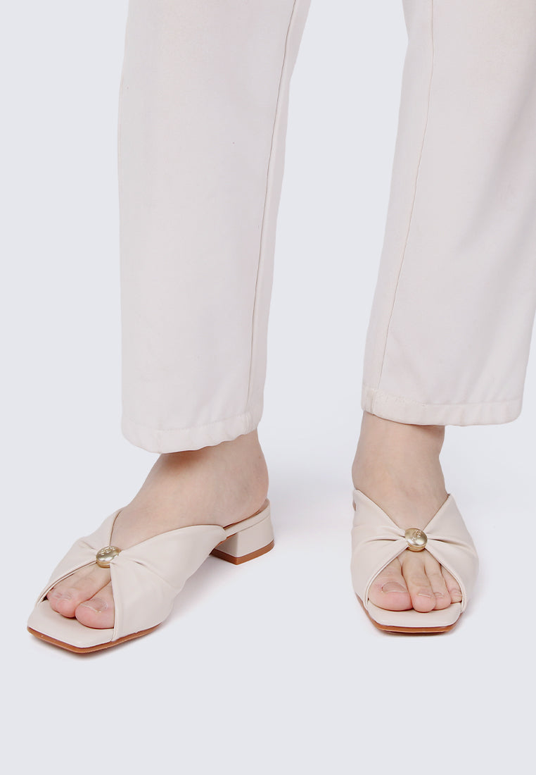 Mabelle Comfy Sandals In Almond