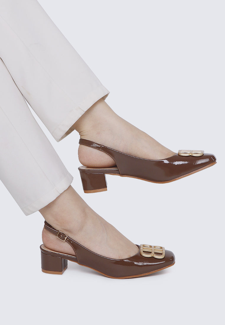 Priya Comfy Heels in Espresso