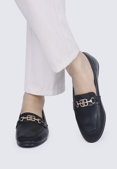 Britt Comfy Loafers In Black
