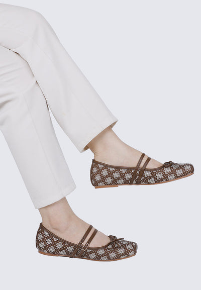Zahra Comfy Ballerina In Espresso