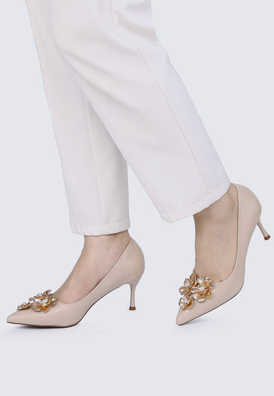 Camellia Comfy Pumps In Nude