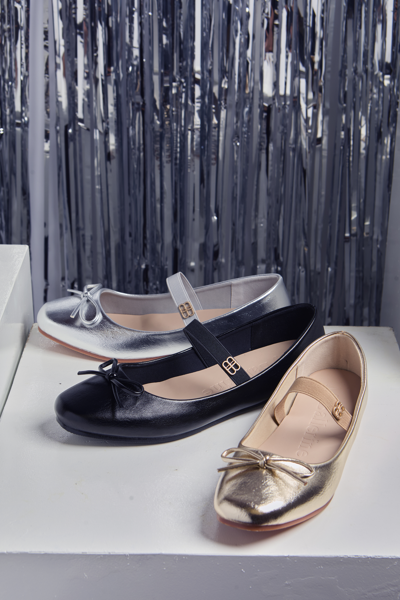 Beyonca Comfy Ballerina In Silver