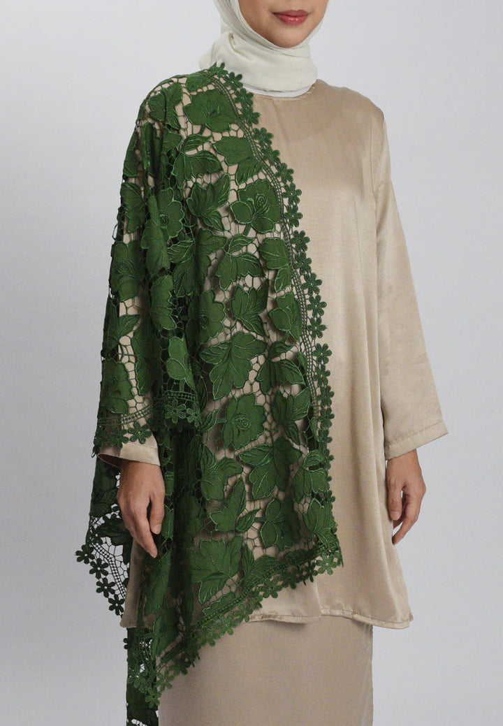 Teratai Selendang Premium Scarves In Green