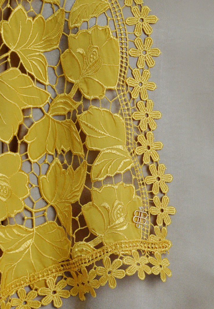 Teratai Selendang Premium Scarves In Yellow