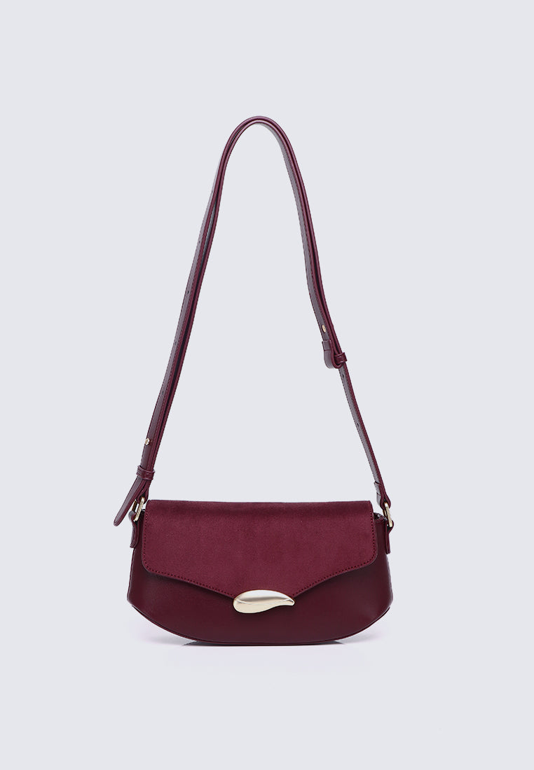 Mimpikita x My Ballerine Nara Shoulder Bag In Maroon