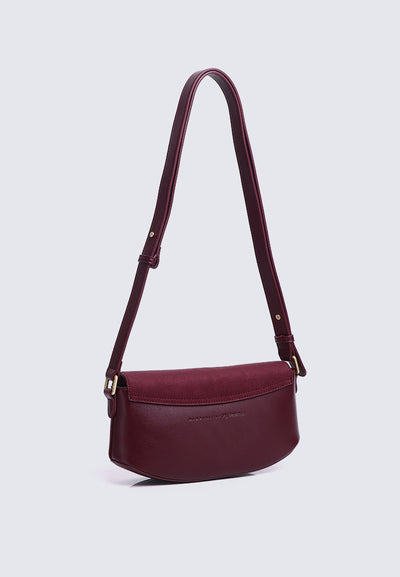 Mimpikita x My Ballerine Nara Shoulder Bag In Maroon