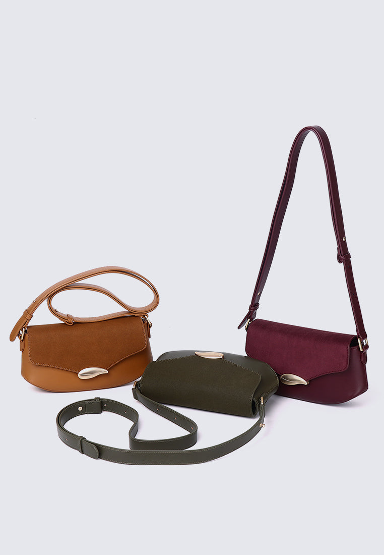 Mimpikita x My Ballerine Nara Shoulder Bag In Maroon