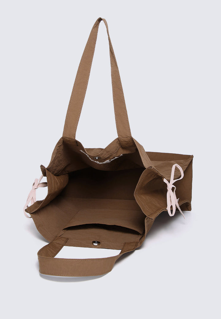 Sweet Bow Tote In Espresso
