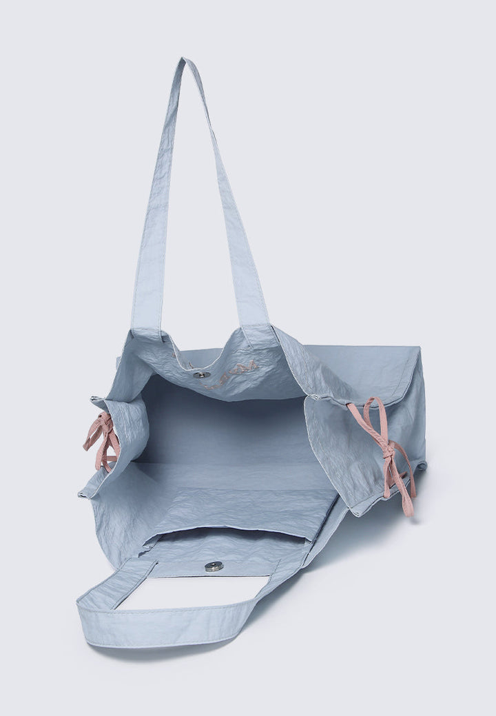 Sweet Bow Tote In Light Blue