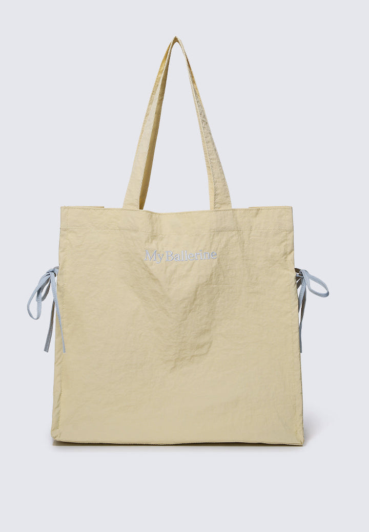 Sweet Bow Tote In Light Yellow