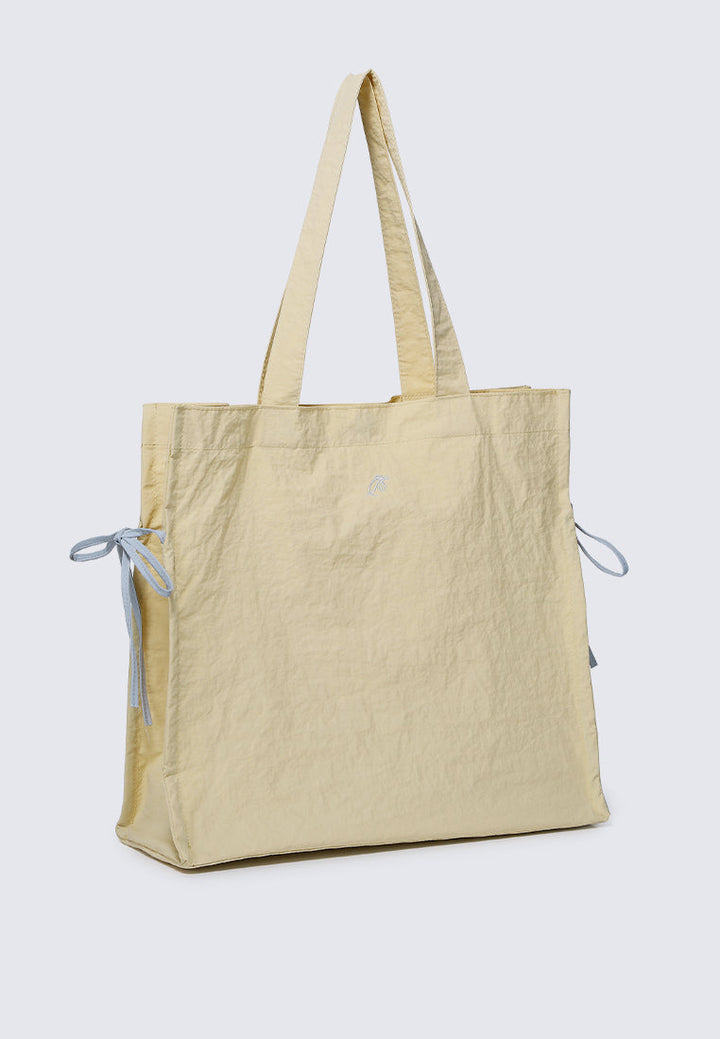 Sweet Bow Tote In Light Yellow