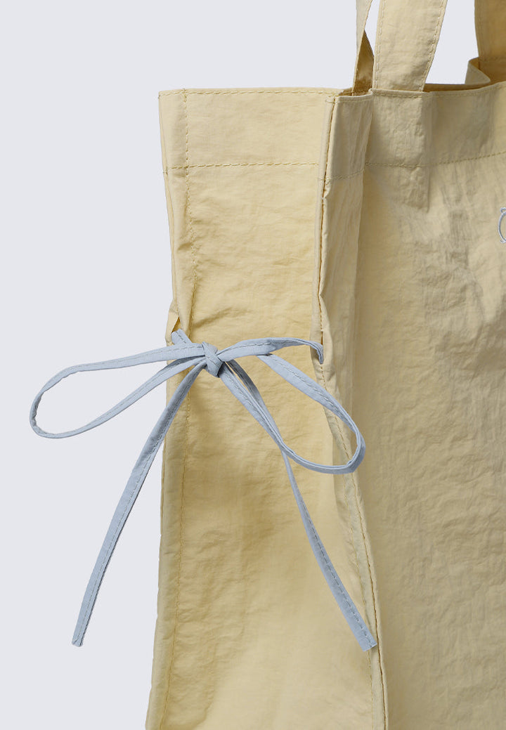 Sweet Bow Tote In Light Yellow