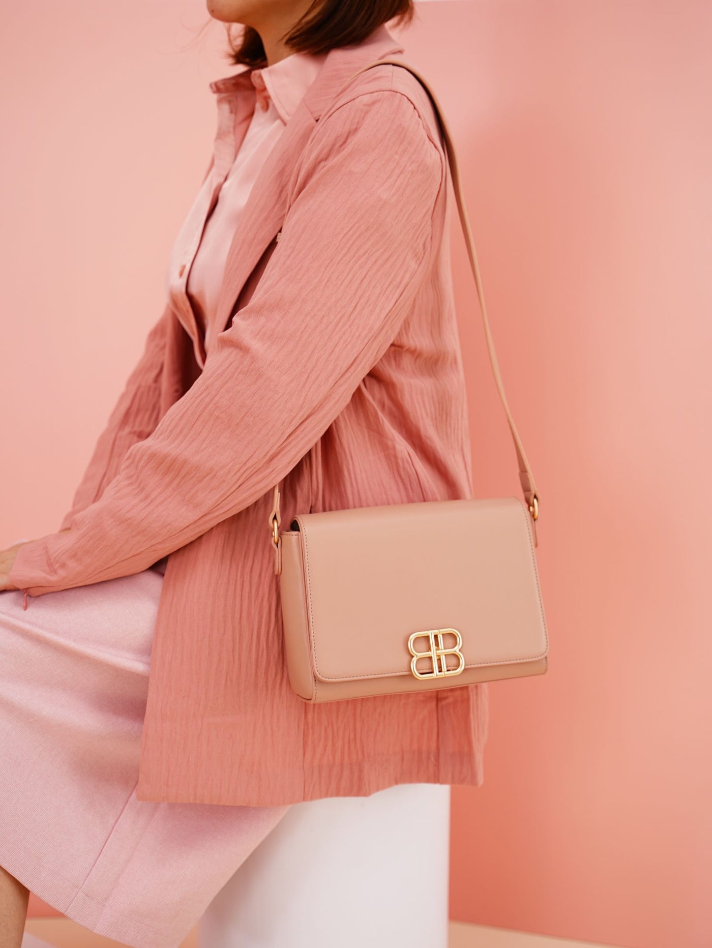 Bryssa Shoulder Bag In Rose