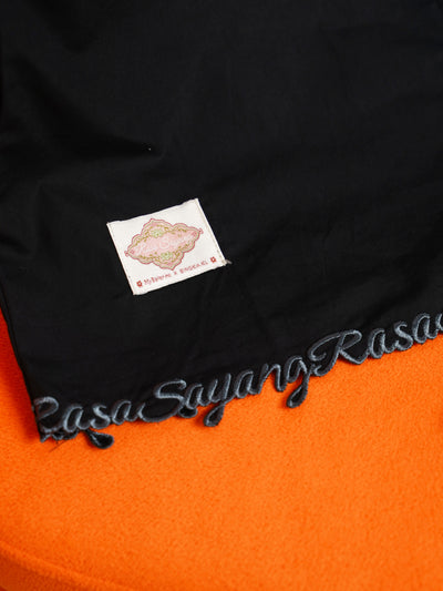 I Feel Love Collar Shirt Top In Black