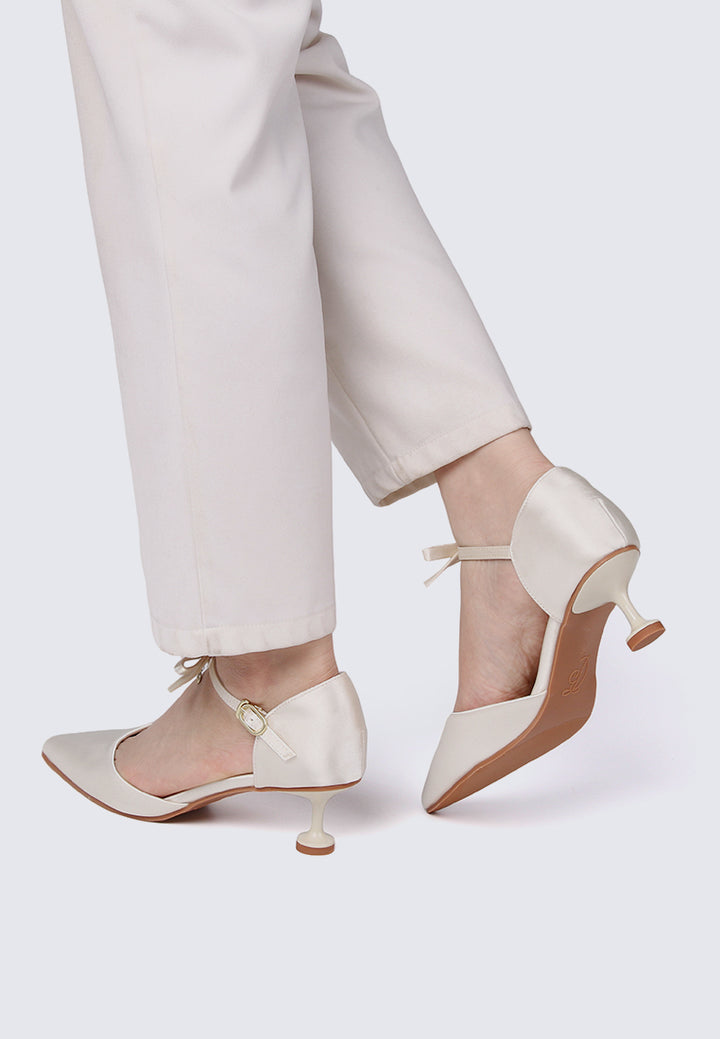 Eloice Comfy Heels In Beige