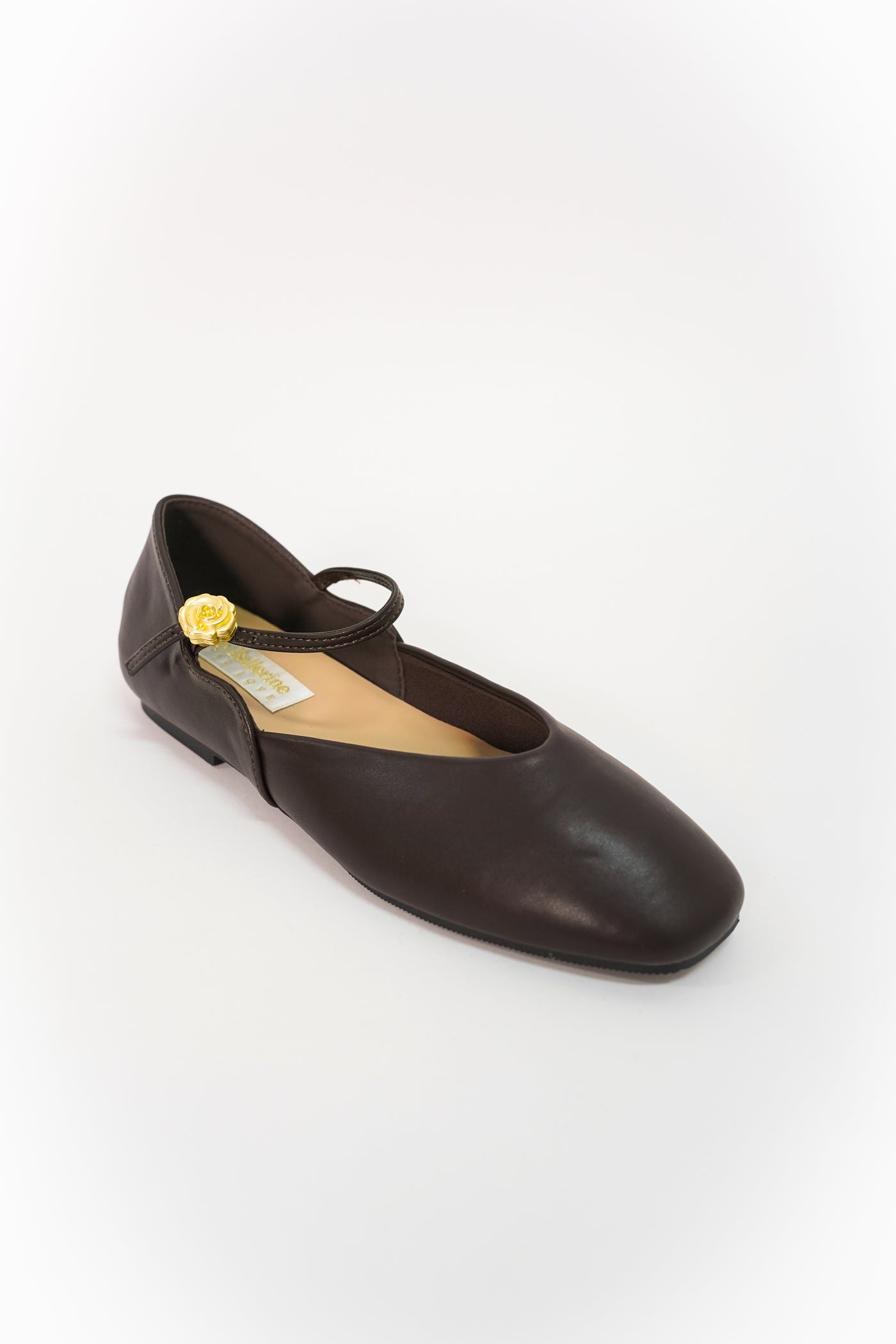 Pétale De Rose Comfy Ballerina In Espresso