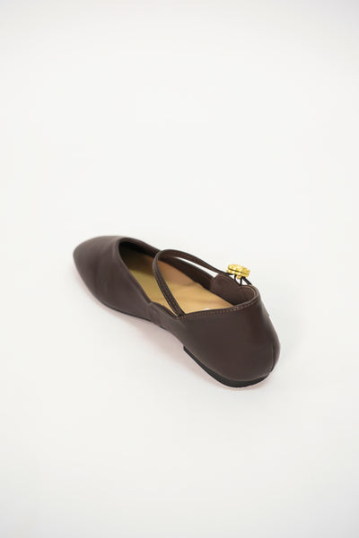Pétale De Rose Comfy Ballerina In Espresso