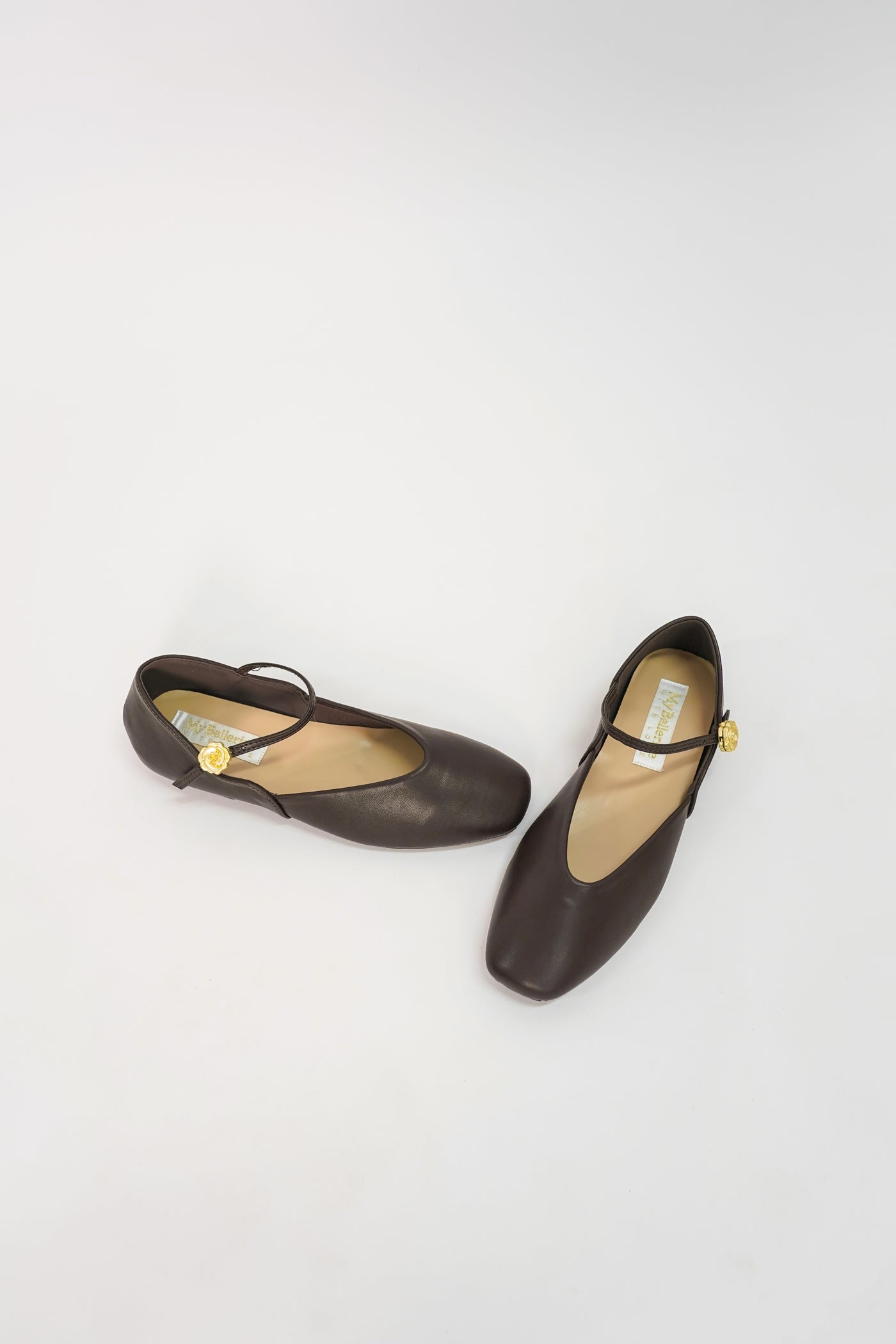 Pétale De Rose Comfy Ballerina In Espresso