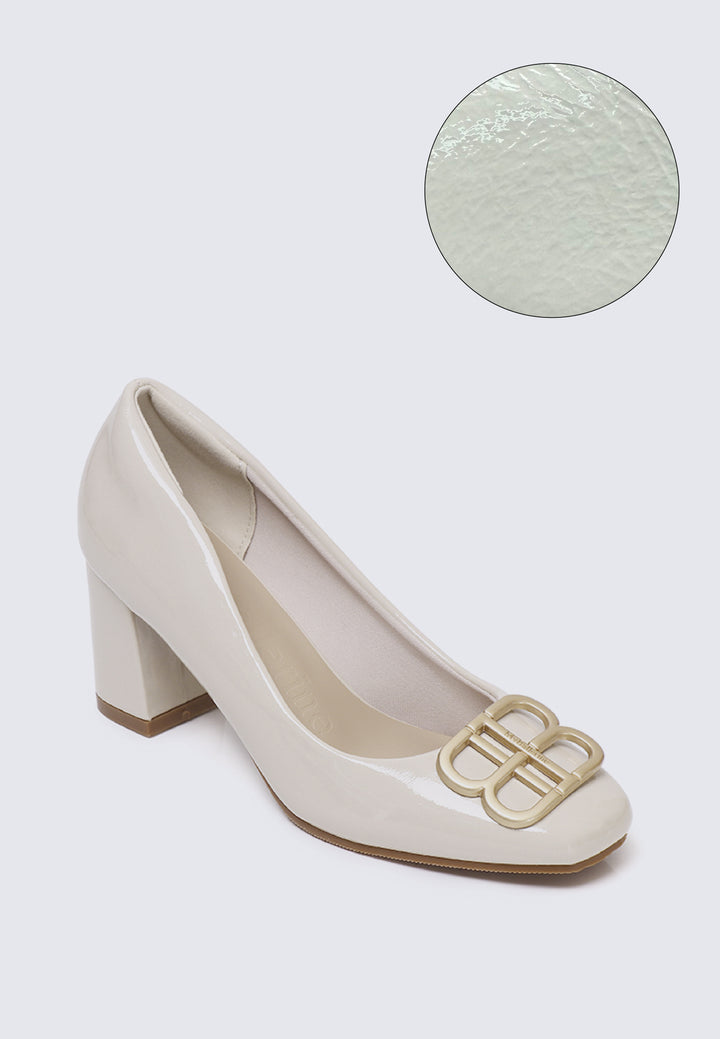 Phyllis Comfy Heels In Almond