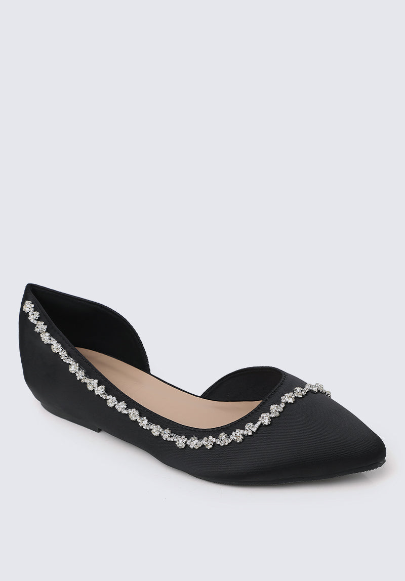 Delilah Comfy Ballerina In Black