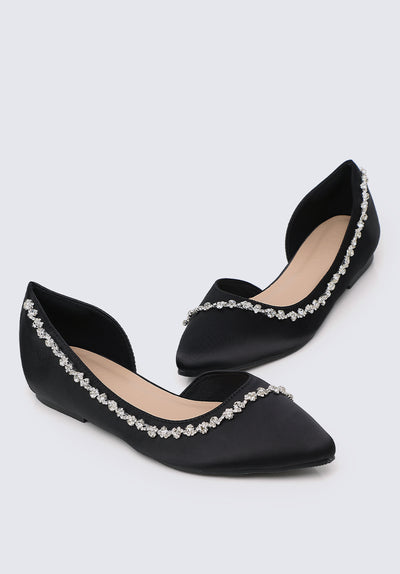 Delilah Comfy Ballerina In Black