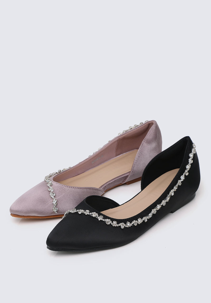 Delilah Comfy Ballerina In Black