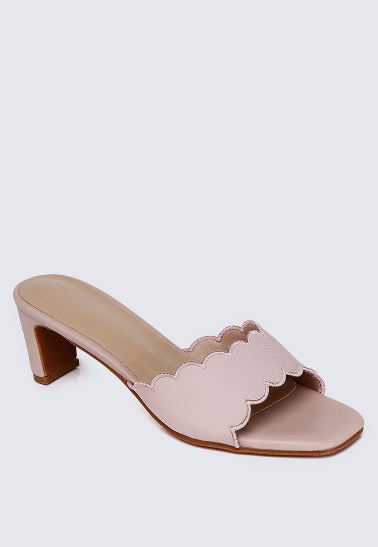 Carmen Comfy Heels In Dreamy Pink