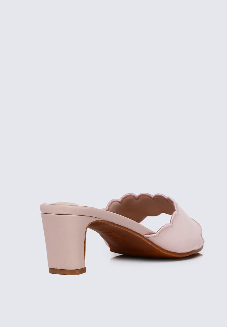 Carmen Comfy Heels In Dreamy Pink