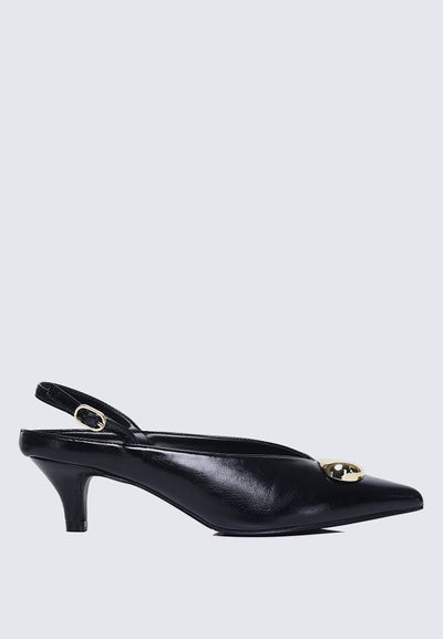 Mimpikita x My Ballerine Verde Comfy Heels In Black