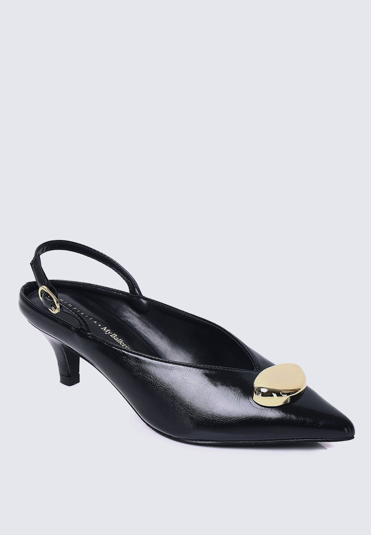 Mimpikita x My Ballerine Verde Comfy Heels In Black
